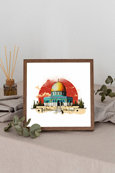 Dekorsiahome Τετράγωνος πίνακας με ξύλινο πλαίσιο TK2893