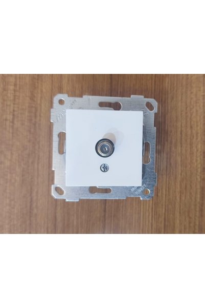 Mutlusan Sat Prizi F Female Connector White – Tv Satellite Antenna Socket Mechanism