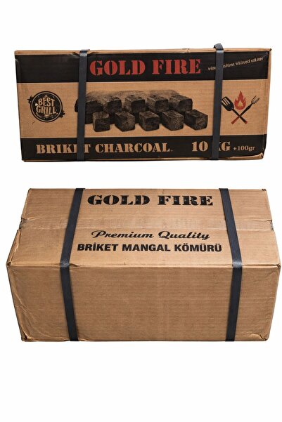 Pak Odun Kömür Pelet Gold Fire Mangal Kömürü 10 Kg Briket Premium A Plus