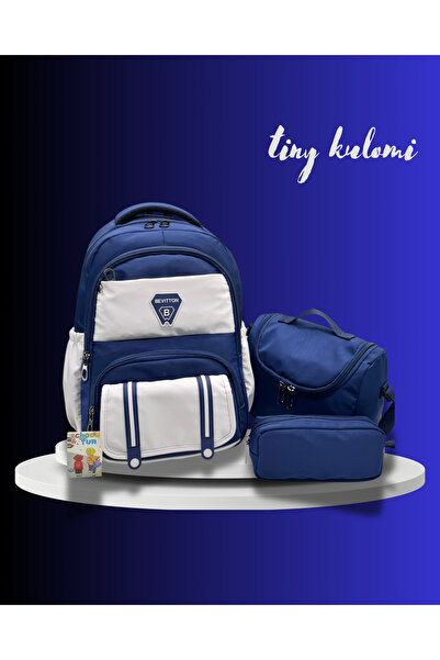 Tiny Kulomi حقيبة ظهر مدرسية مسطحة وبسيطة من قماش الساتان مقاومة للماء حقيبة ...