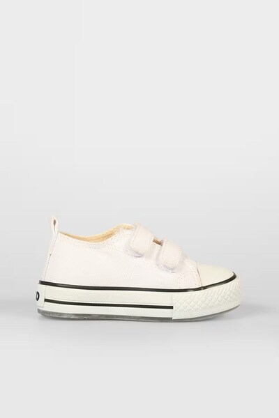 Vicco Lighted Children's White Linen Shoes