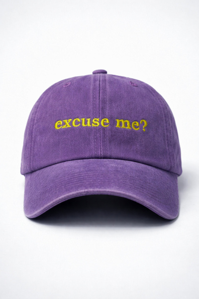 CAP BROS Excuse Me? Embroidered Vintage Hat Cap