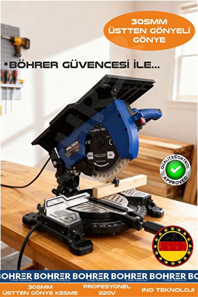 BÖHRER 305MM 220V 1800W 4500RPM ÜSTTEN GÖNYELİ AHŞAP PARKE TAHTA LAMİNE KESME...