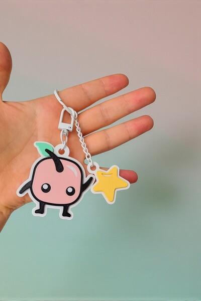 tredblock Breloc Stardew Valley Junimo Pastel – Amuletă drăguță pentru geantă