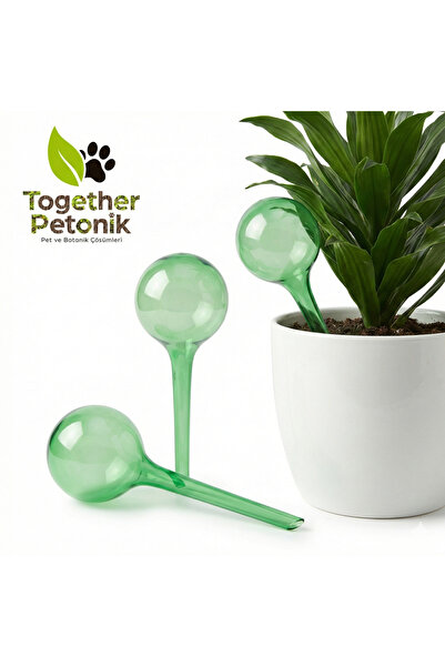 Together Petonik Dekoratif Bitki Sulama Küresi - Çiçek Sulama Aparatı - Yeşil...
