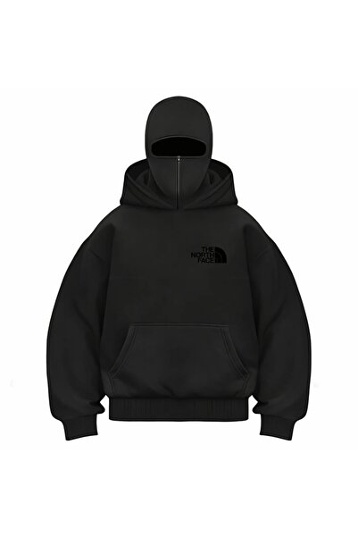 Flaubert Unisex Snow Mask Ninja Sweatshirt Cardigan 3 Yarn Thick Zippered Zip