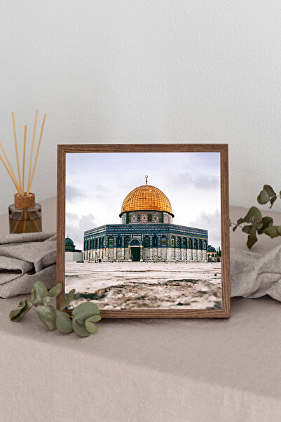 Dekorsiahome Τετράγωνος πίνακας με ξύλινο πλαίσιο TK2866