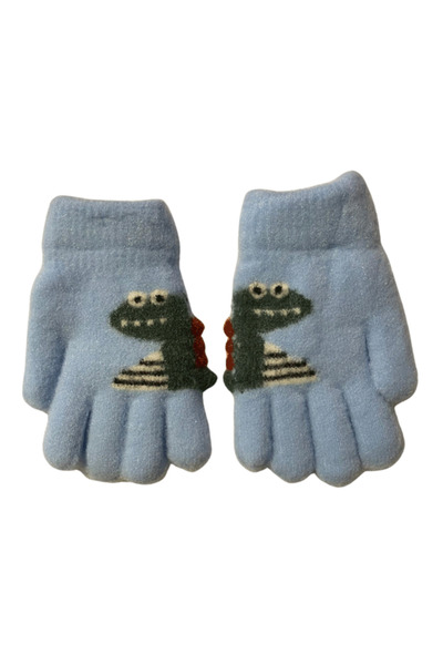 LİNOTTİ Boys' Winter Gloves 3-5 Years Old - Fleece Lining
