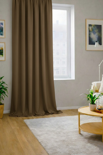 Wowlays Home Brown Honeycomb Velvet Textured Exrafor Drawstring Background Cu...