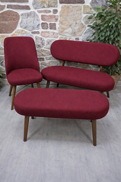 kılıfteks Bench ve Puf Takımı Kılıf Seti - 2 Sandalye, 1 Bench, 1 Puf Örtüsü