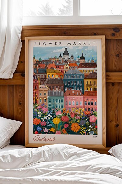 Saturn Budapest, Ungaria, tablou înrămat, decor estetic de perete pentru iubi...