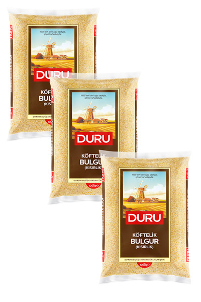 Duru Köftelik Bulgur 1 kg Kısırlık x 3 Adet