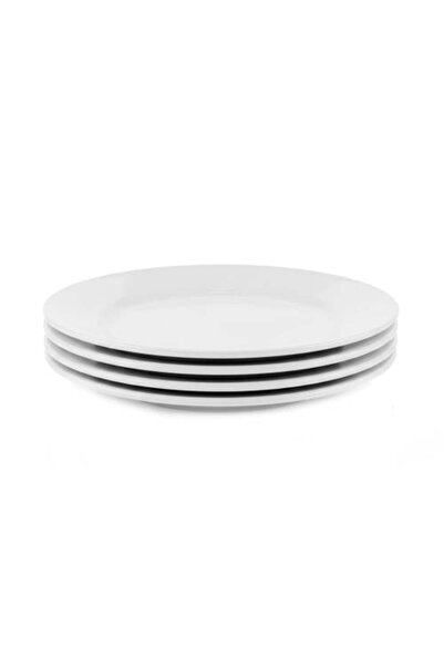 Generic Round Ceramic Plate Set Diameter 15 - 1 Set × 4 Pieces - AL-8370