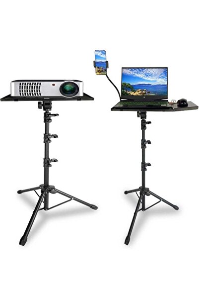 EqiEch Projector Stand Tripod with Mouse Tray & Phone Holder