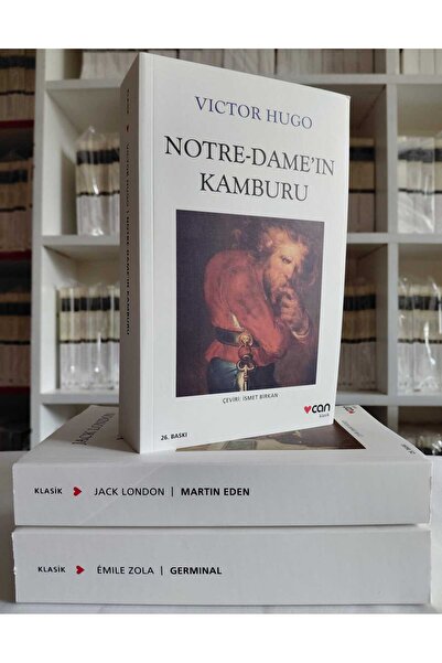 Can Yayınları NOTRE DAMEIN KAMBURU,MARTIN EDEN,GERMİNAL