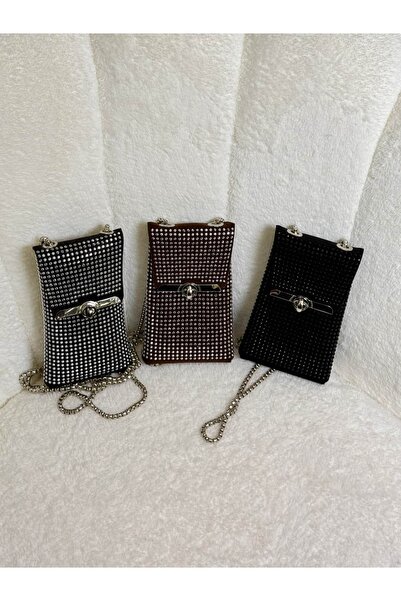 ALLİNOFFİCİAL Taşlı Telefon Çantası