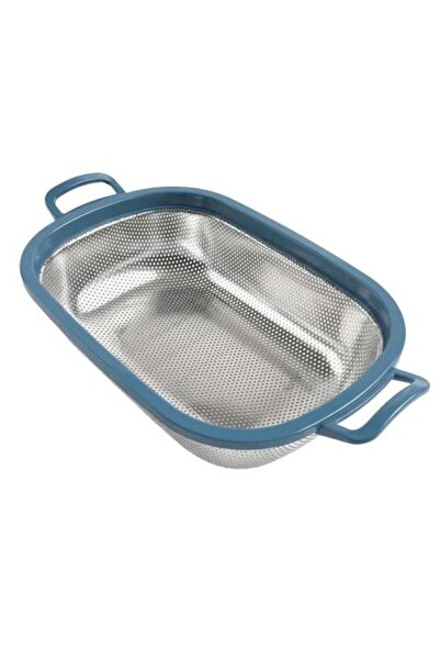 Generic Rectangular Steel Strainer with Plastic Handle - AL-8513