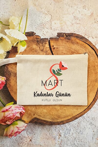 PEKSHOP March 8Th Gift Makeup Bag Clutch Bag Model 4 15X21Cm