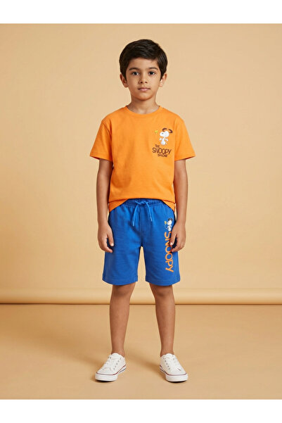 ALYAKİDS Boy's Cute Character Printed Cotton Combed T-Shirt and Shorts Bottom...