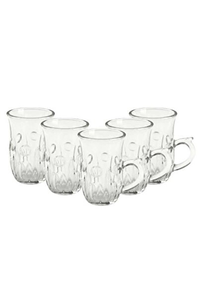 Generic Glass Tea Cup Set – 1 Set × 5 Pieces