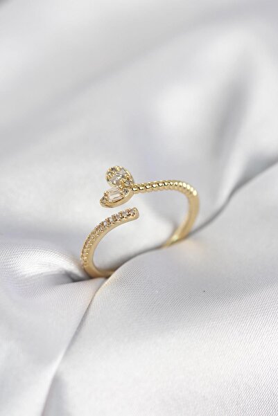 Inure Jewelry Gold Color Brass Tail Heart Model Women's Ring