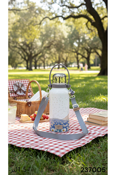 Generic A portable Thermal water bottle mug with a stylish botanical design, ...