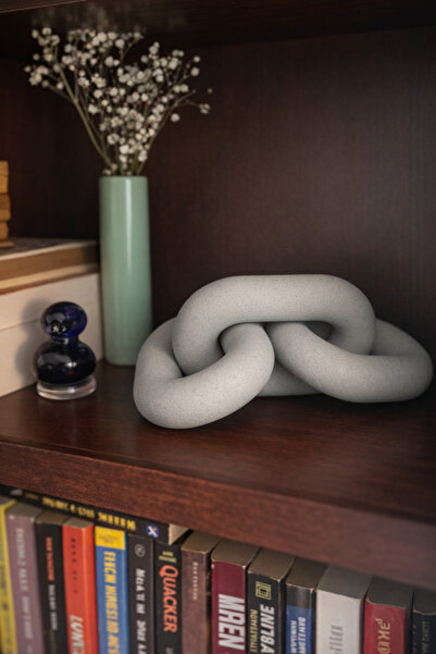 LayerOne Modern Dekoratif Zincir Obje – 3D Baskı Masa ve Raf Süsü