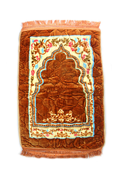 AGD Portable prayer mat with Islamic design, soft padded, measuring 75 x 115 cm