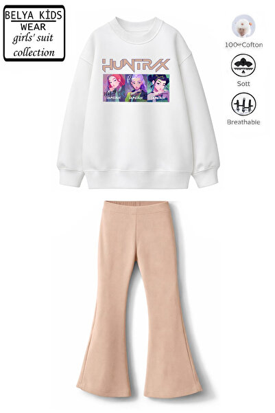 Belya Kids Wear Girl's K-Pop Hun0125 Design Top 2 Yarn Cotton Non-Iron Fabric...