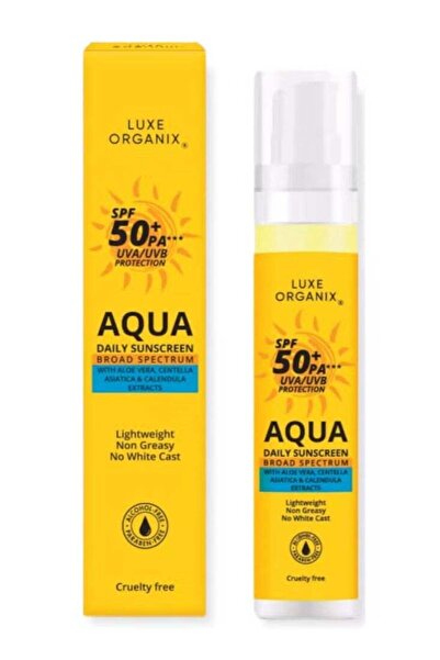 LUXE ORGANIX Aqua Daily Sunscreen SPF 50+ PA+++