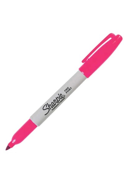 Sharpie قلم تحديد دائم ذو طرف دائري وردي 1785161 12 عبوة / شاربي