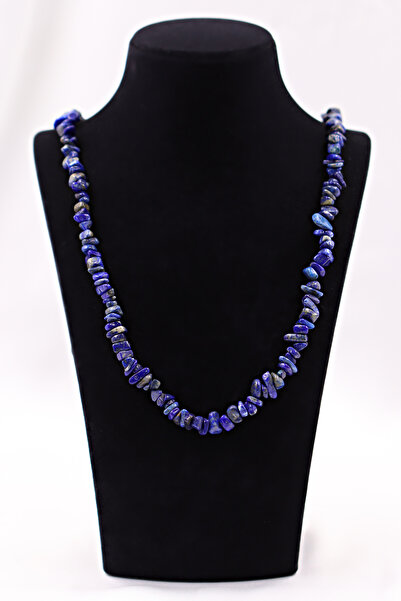 SAURACHI Lapis Lazuli Stone Pendant Unshaped Natural Stone Broken Stone String