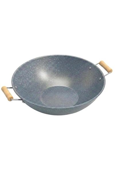 Generic Frying Pan with Wooden Handle - AL-7880-1