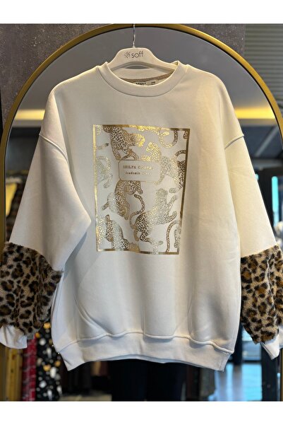 MODA Leopar detay sweatshirt
