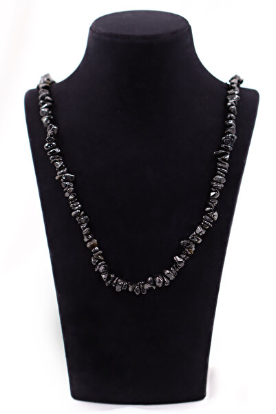 SAURACHI Obsidian Stone Pendant Unshaped Natural Stone Cracked Stone Array