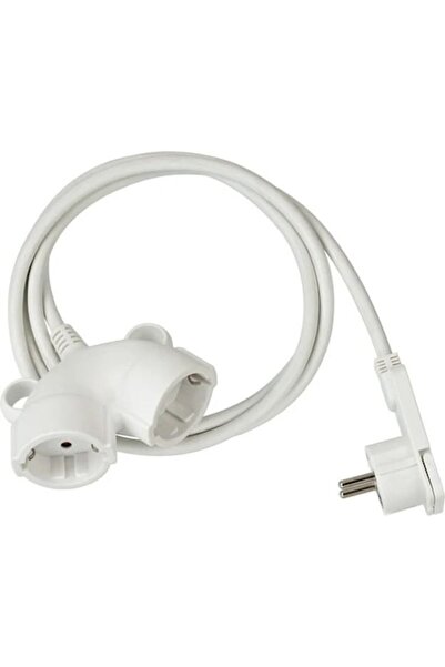 DAMUR Flat Head Outdoor Extension Cord 2 Sockets 5m IP44