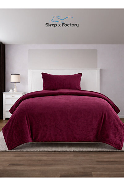 Sleep x Factory 2-Piece Velvet Comforter Set 160x220 cm with Pillowcase – Sof...