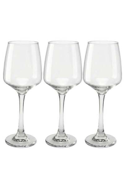 Generic طقم أكواب عصير زجاجية - 3 قطع × 400 مل