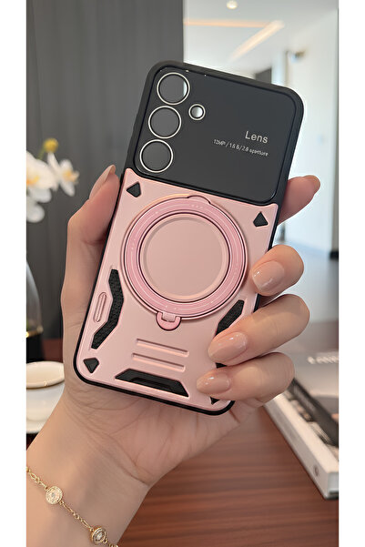 TechTrove 3D Camera Lens Protected Ring Stand Case Compatible with Galaxy A36