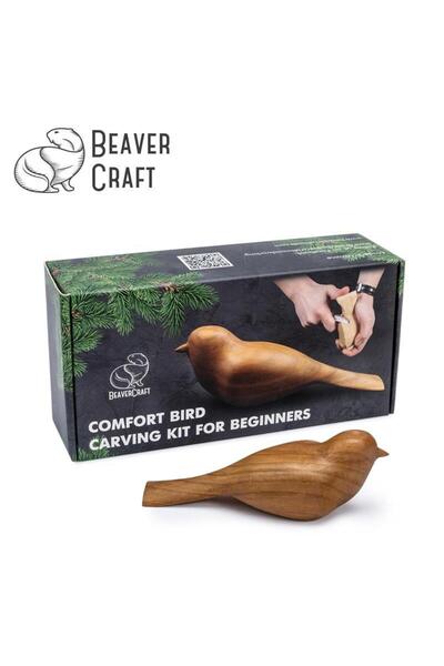 BeaverCraft DIY01 Ahşap Kuş Figürü Oyma Hobi Seti