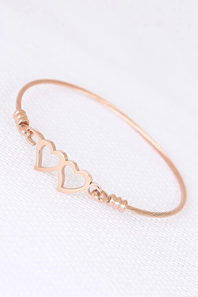 Nacario Mey imports ®   Steel double heart shaped men's handcuff bracelet