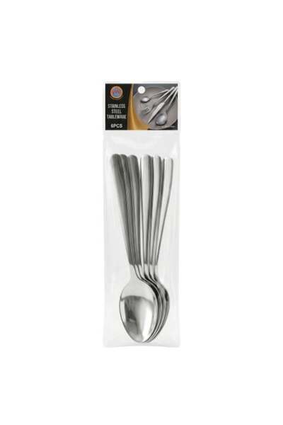 Generic Stainless Steel Spoon Set – 6 Pieces