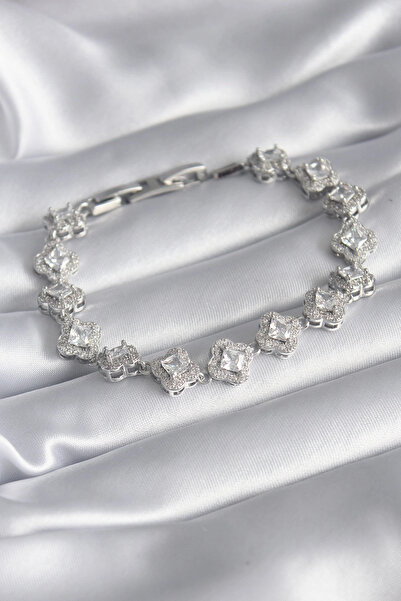 Nacario Mey Import ®   Brass Silver Color Zircon Stone Clover Model Vip Serie...