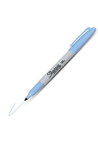 Sharpie Marker Permanent Fine Light Blue (12 Pack)