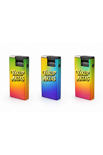 STR GoldFlame Gradient – Kişiye Özel Premium Çakmak