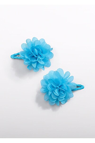 Abel & Lula Mayoral Abel Lula Girl's Double Tulle Flower Buckle Sky Blue