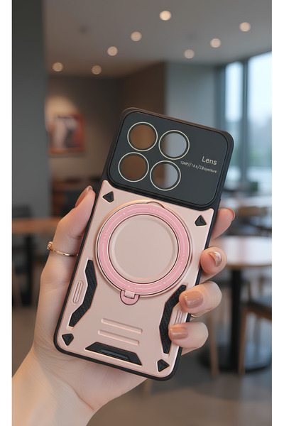 TechTrove 3D Camera Lens Protected Ring Stand Case Compatible with Mi 14t Pro