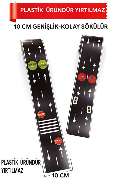 FixCaps Otobant,Kendinden Yapışkanlı Yol Bandı – Çocuk Odası Oyun Alanı Otoba...