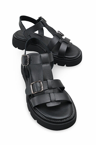 Solo Bag Women's Genuine Leather Strappy Buckle Detailed Daily Comfortable So...