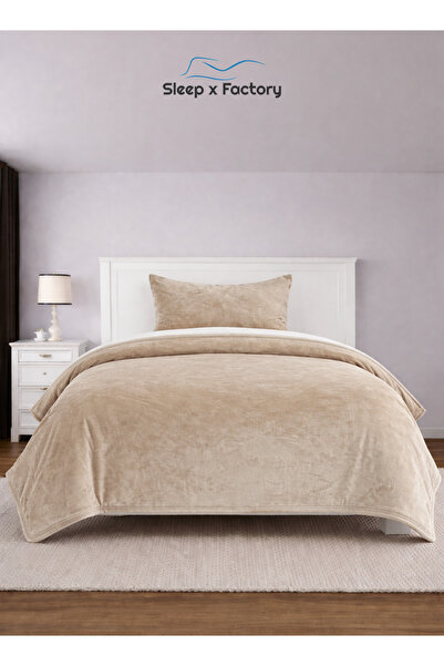 Sleep x Factory 2-Piece Velvet Comforter Set 160x220 cm with Pillowcase – Sof...